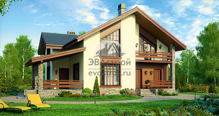 Проект дома под строительство из газобетонного блока 36-75