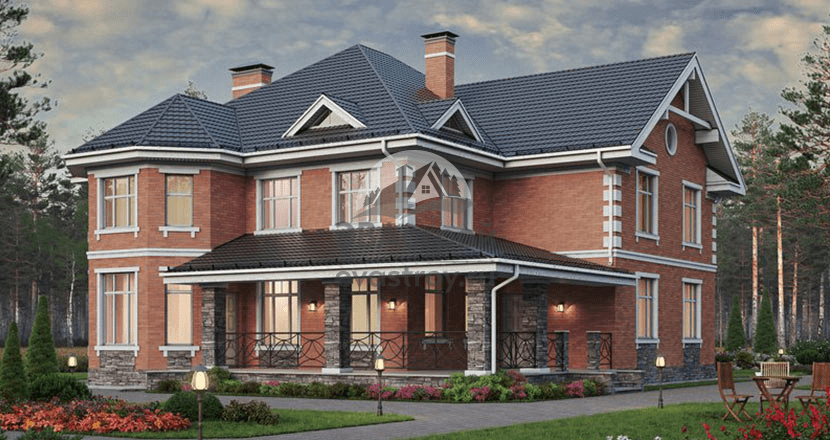 недорогой проект дома из теплой керамики 47-75K