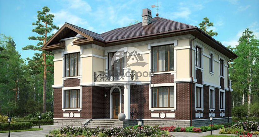 проект двухэтажного дома 12 на 13 площадью до 200 кв м