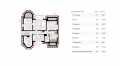 Проект квадратного двухэтажного дома из керамоблоков с цокольным этажом и одноместным гаражом - SK-8