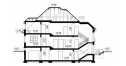 Проект квадратного двухэтажного дома из керамоблоков с цокольным этажом и одноместным гаражом - SK-8