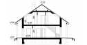 Проект двухэтажного квадратного дома из керамоблоков с террасой и камином - NA-1
