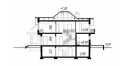 Проект квадратного двухэтажного дома из керамоблоков с погребом и двухместным гаражом - SK-21