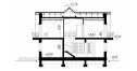 Проект узкого двухэтажного дома из керамоблоков с эркером и двухместным гаражом - SK-40