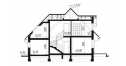 Проект квадратного двухэтажного дома из керамоблоков с одноместным гаражом и камином - SK-45