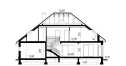 Проект двухэтажного дома из керамоблоков с двухместным гаражом и эркером - SK-46