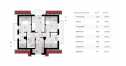 Проект квадратного двухэтажного дома из керамоблоков с эркером и камином - SK-62
