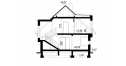 Проект узкого жилого двухэтажного дома из керамоблоков с мансардой и одноместным гаражом - VR-12